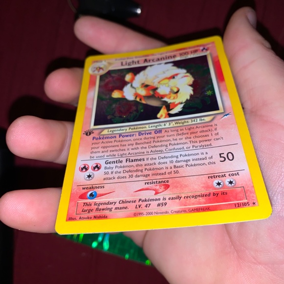 Pokémon Light Arcanine 1st Edition - Picture 7 of 8